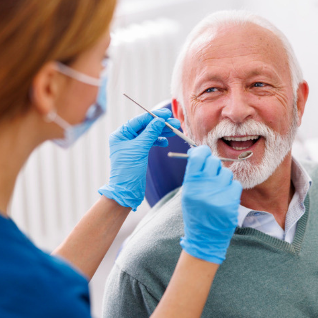 what do dental implants feel like - generic image of patient with dentist