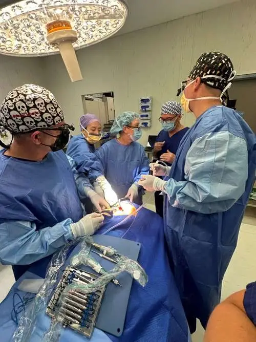 ZAGA Center Adelaide's team attending a patient